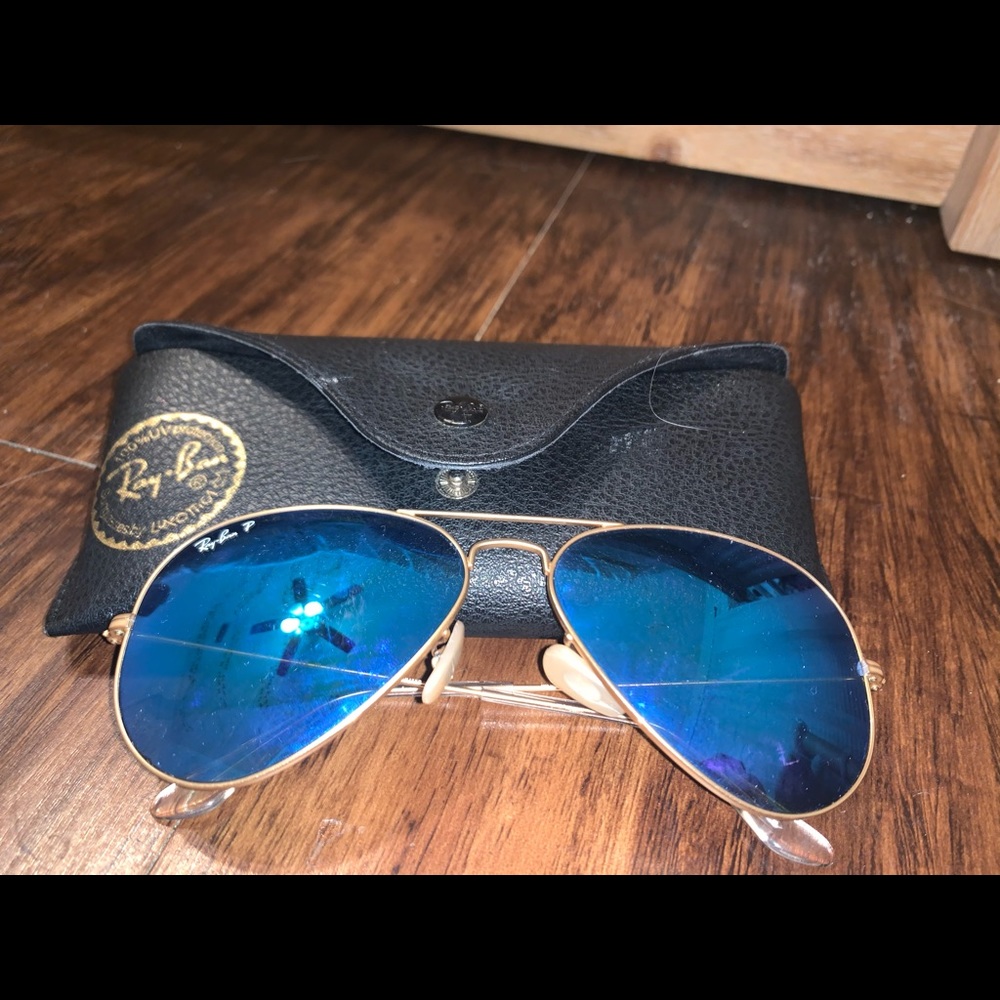 Blue Ray Ban Aviators